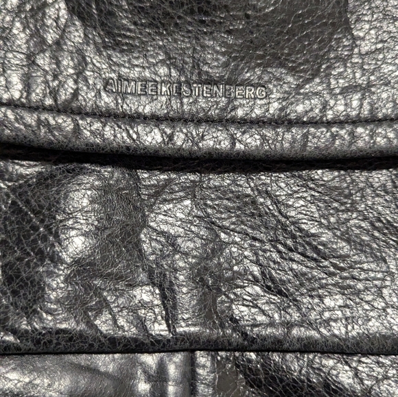 Aimee Kestenberg Black Genuine Leather Large Hobo Purse - Picture 2 of 15